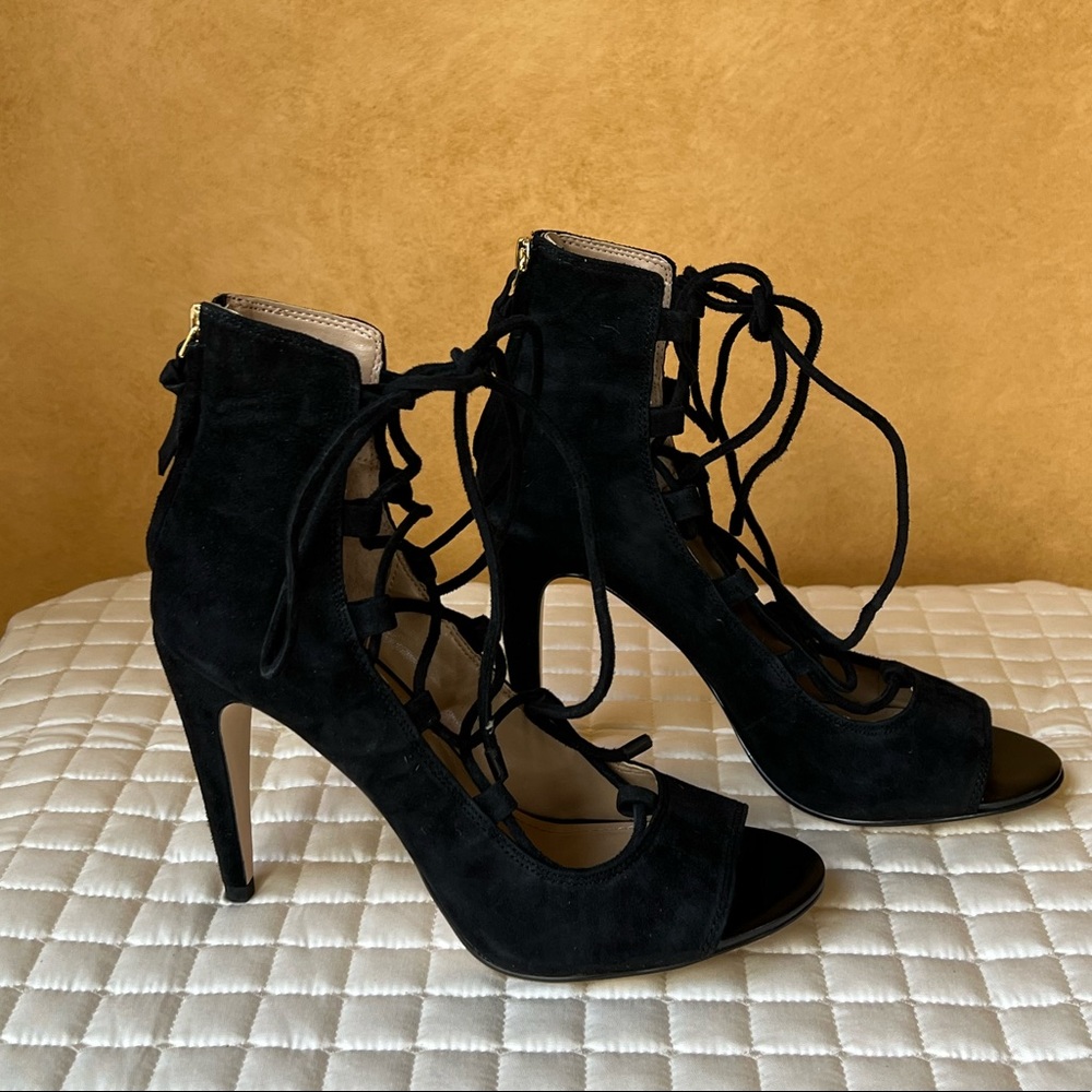 Saks Fifth Avenue Naylee Lace Up Pumps - Picture 3 of 7